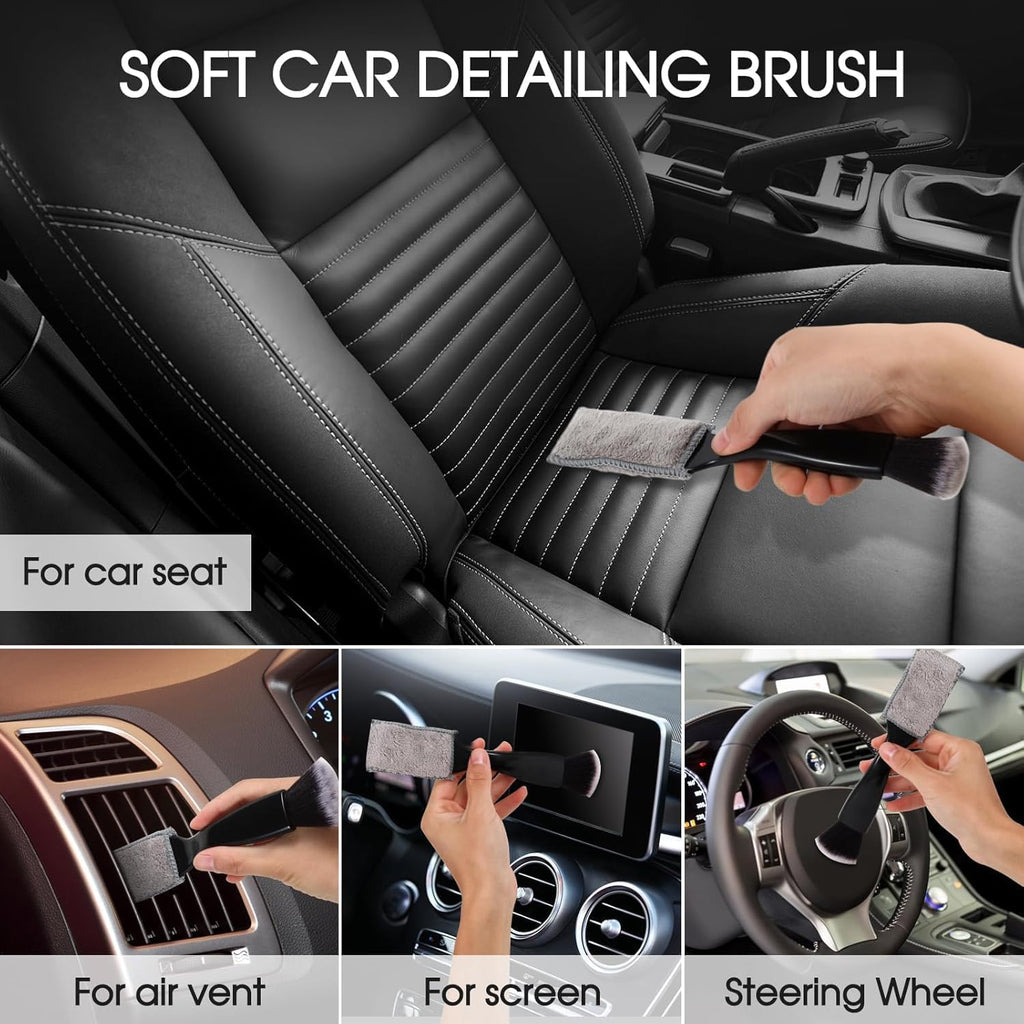 Detail Duo - Cleaning Gel + 5 Piece Detailing Brush Set