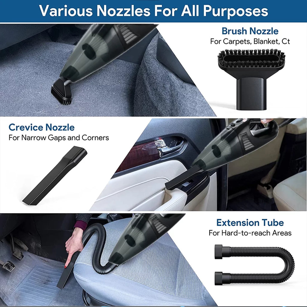 CrumbGone Pro - Cordless Car Vacuum 