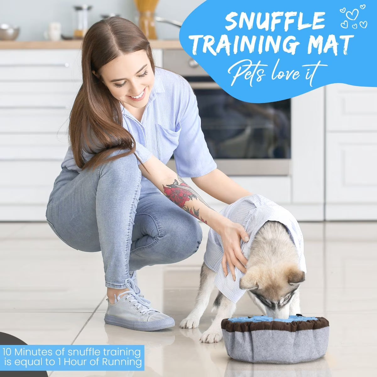Adjustable Snuffle Mat — Doberman-Tested Enrichment for High-Energy Dogs