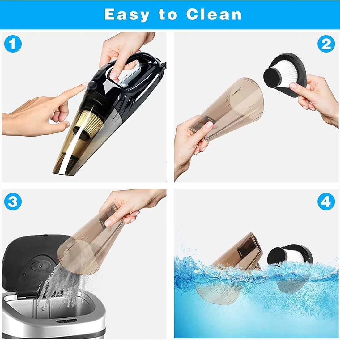 CrumbGone Pro - Cordless Car Vacuum 