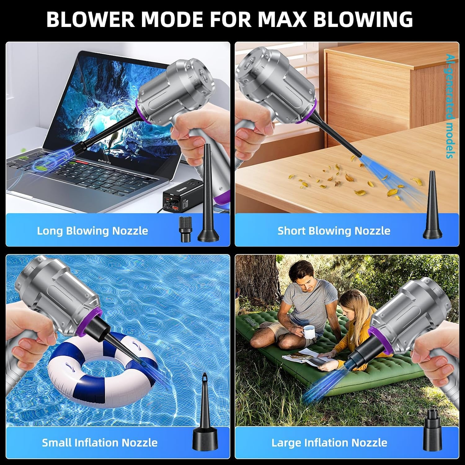 Cyclone 2-in-1 Car Vacuum & Air Duster