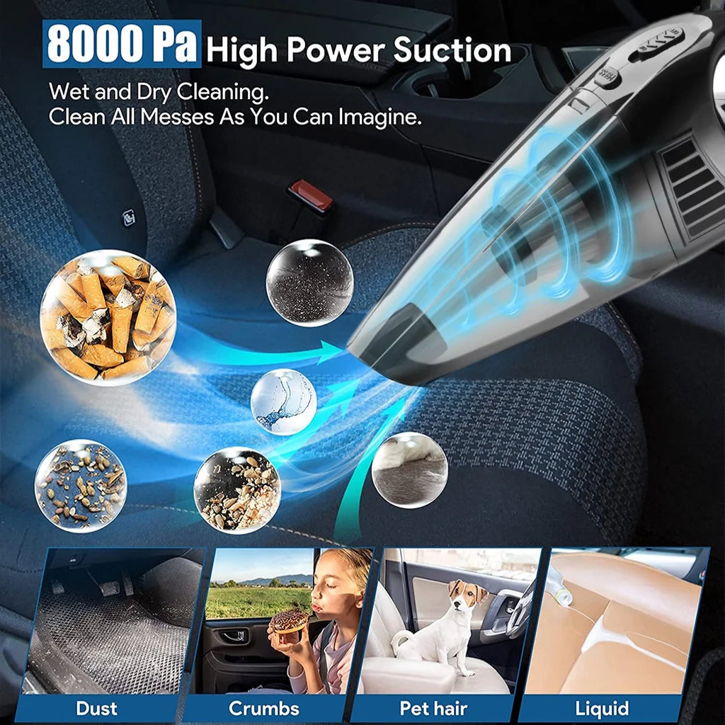 CrumbGone Pro - Cordless Car Vacuum 