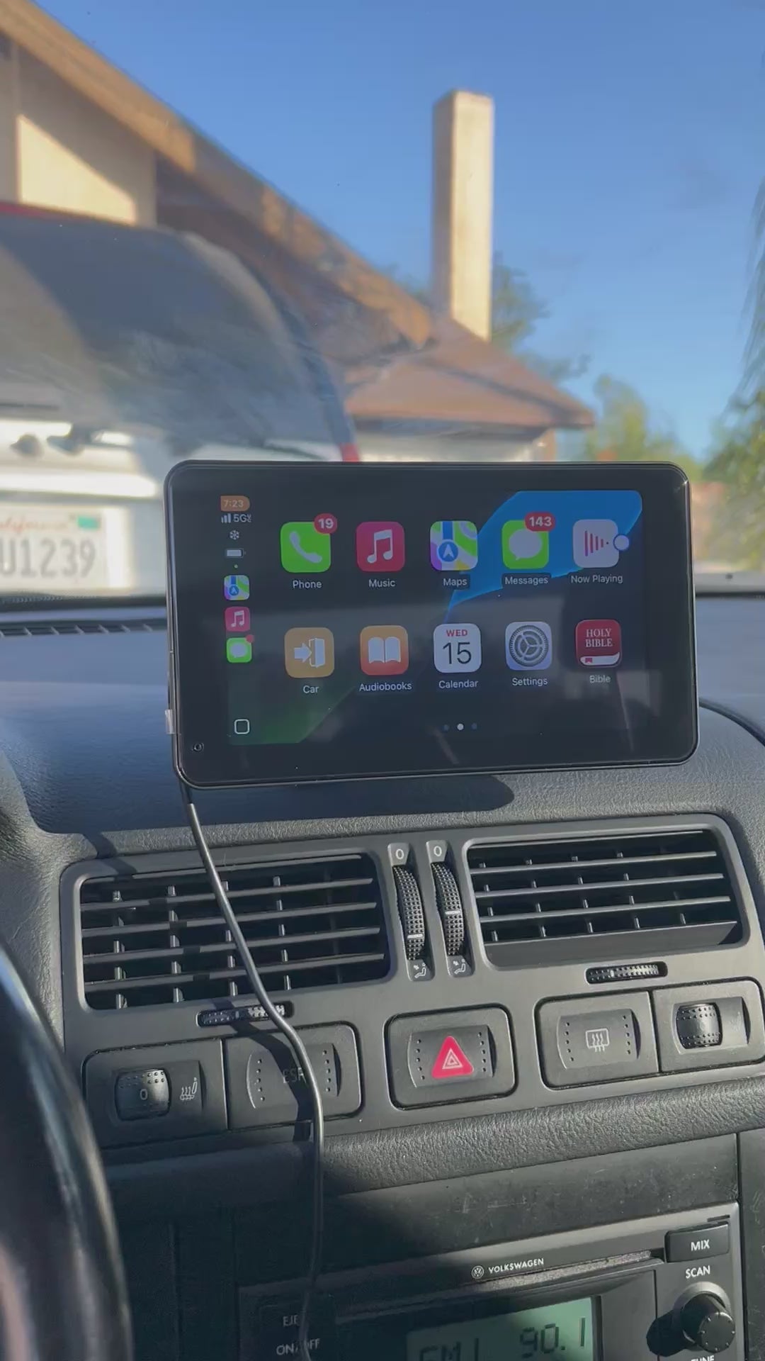 Wireless CarPlay Screen — 7” Touchscreen for Any Car.